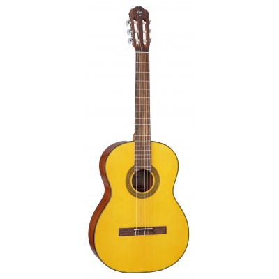 Takamine GC1LH NAT Classical Acoustic Guitar, Left Handed, Natural Bundle   
